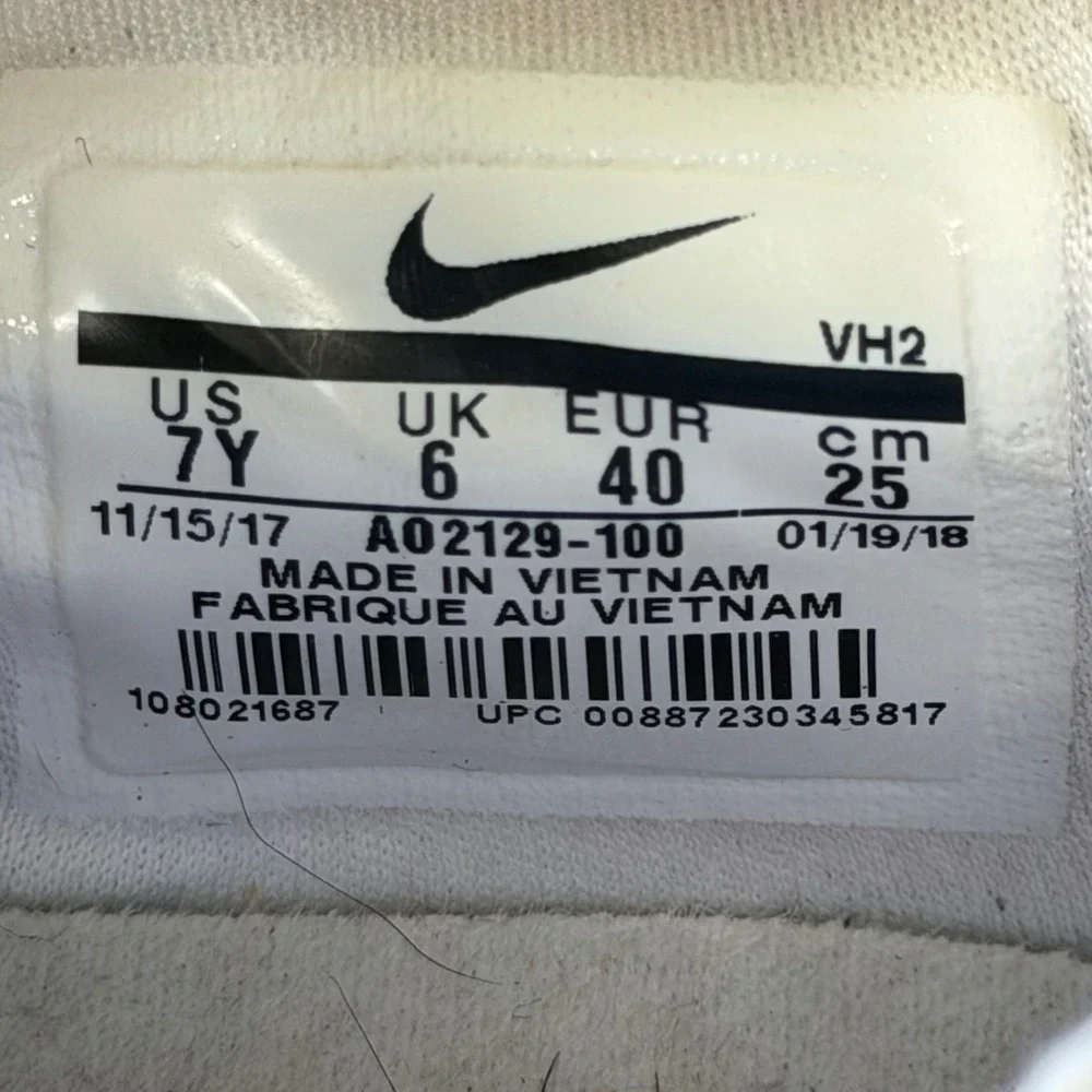 A+ gym Nike Ashin Modern White‎ Hyper Pink Kids Running Shoes AO2129-100 Size 7Y